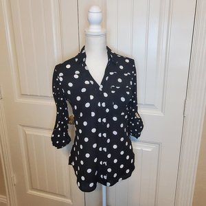 Express Polk-a-Dot Top